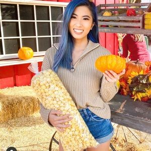 Tula Rosa Label Revolve quarter zip sweater